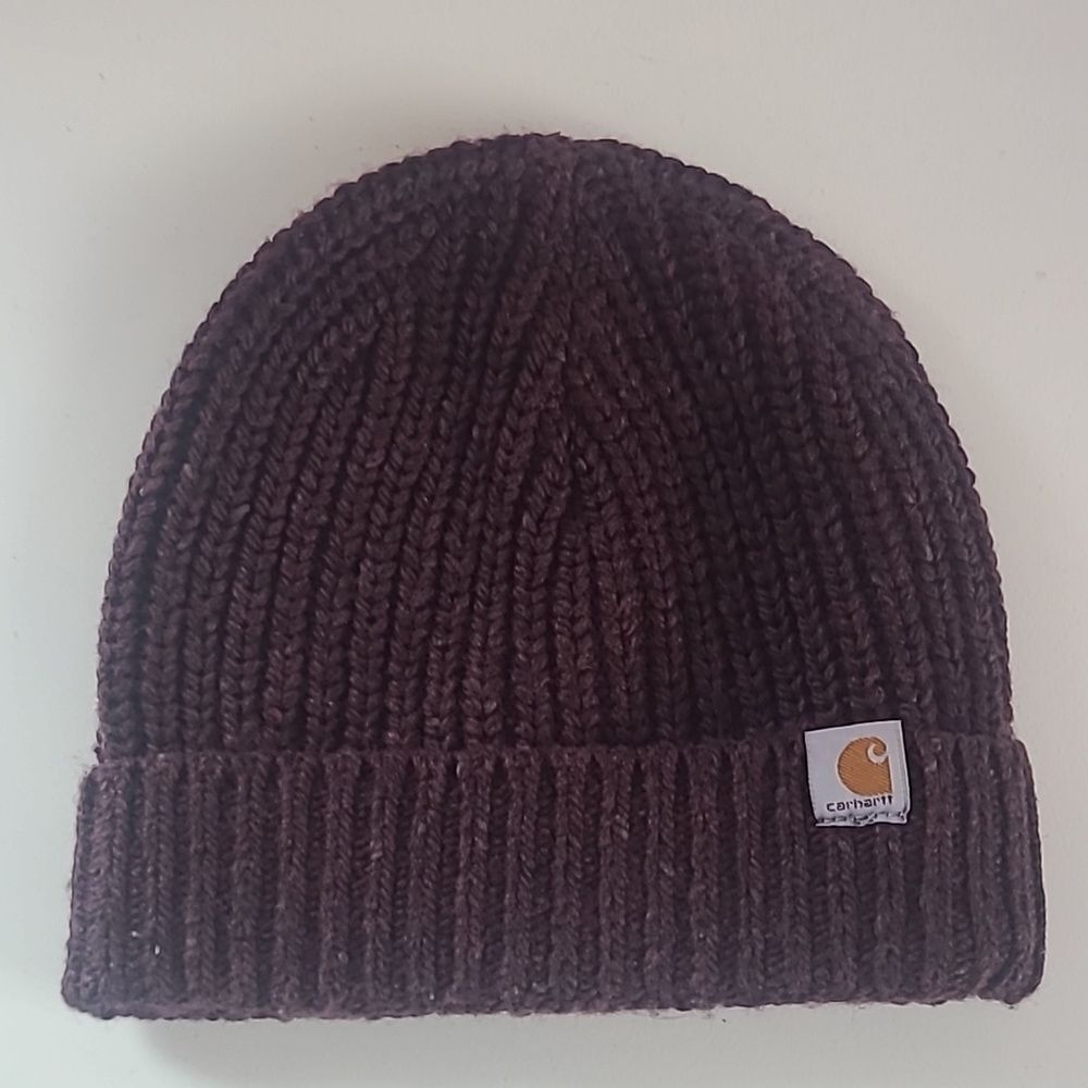 Carhartt WIP Anglistic Beanie Speckled Laker Ribbed Beanie Wine Color
